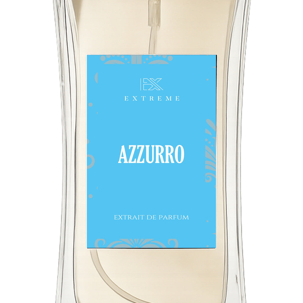 Azzurro dettaglio etichetta