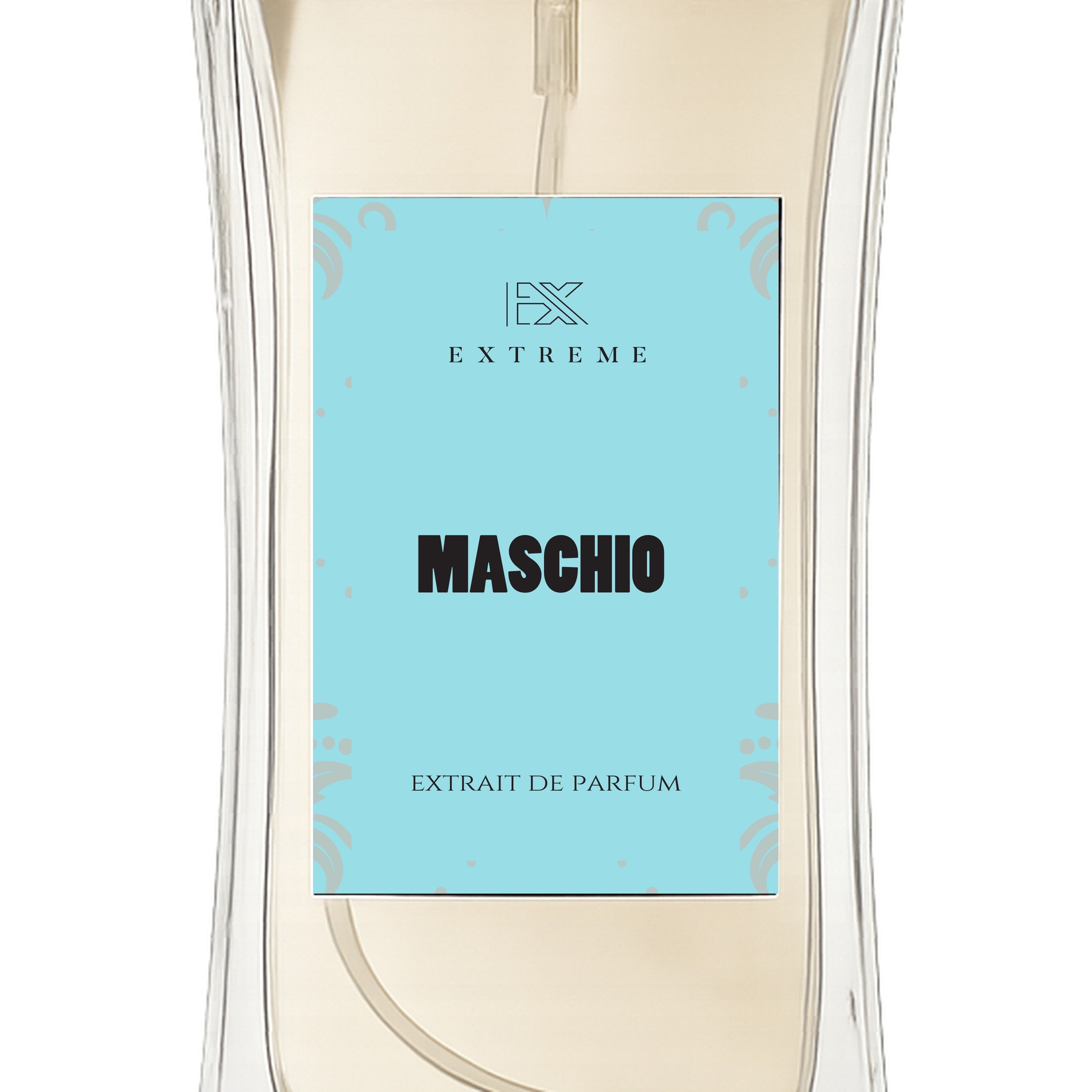Maschio dettaglio etichetta